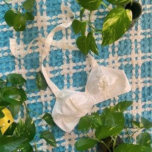 Vintage 1940s/1950s Cotton Halter Bra/Bralette
